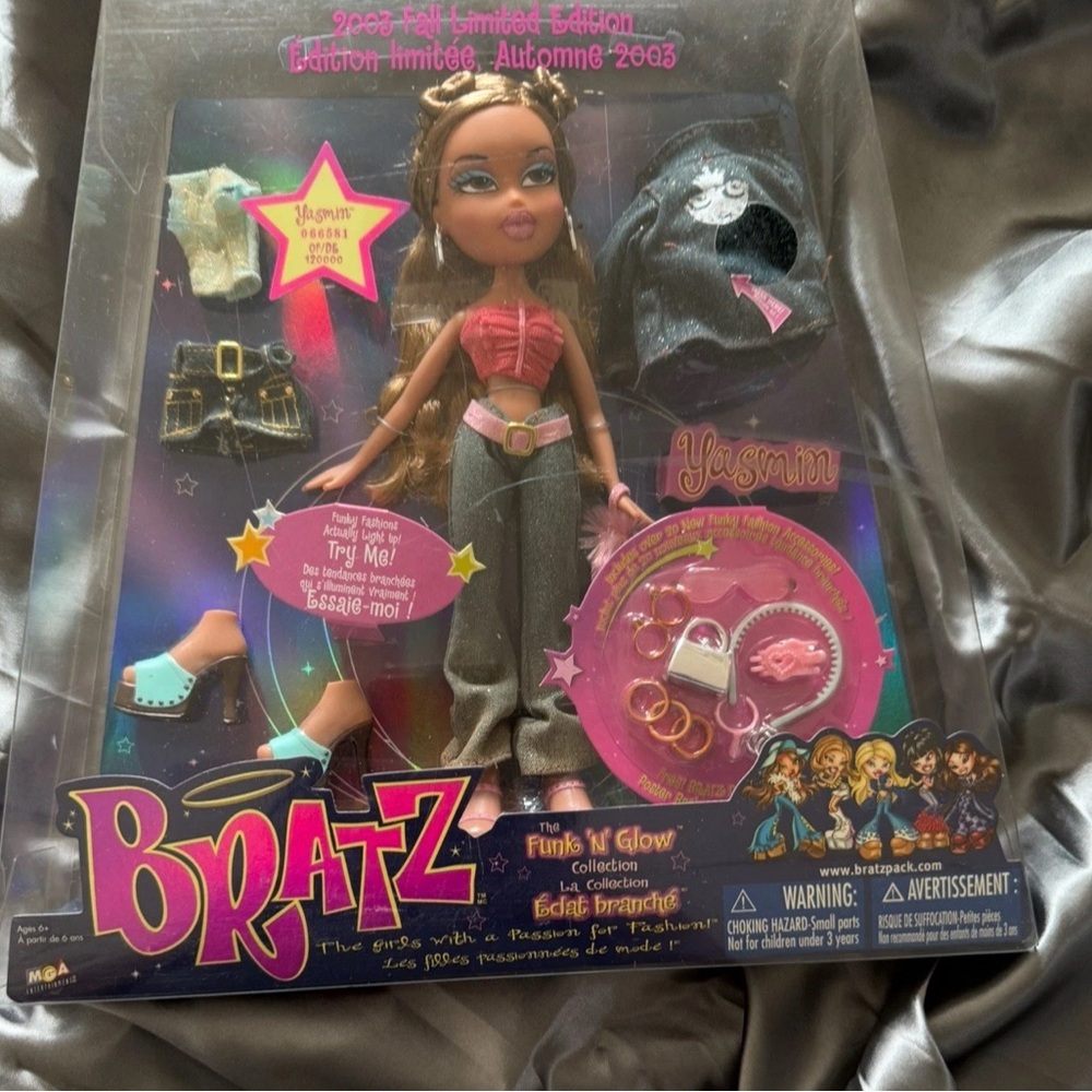 Bratz Funk N Glow- Yazmin Brand New In Box 2003 Limited Edition. VINTAGE